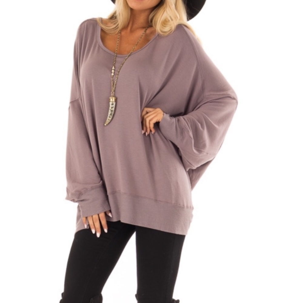 Midnight Long Batwing Sleeve Top - Picture 5 of 8